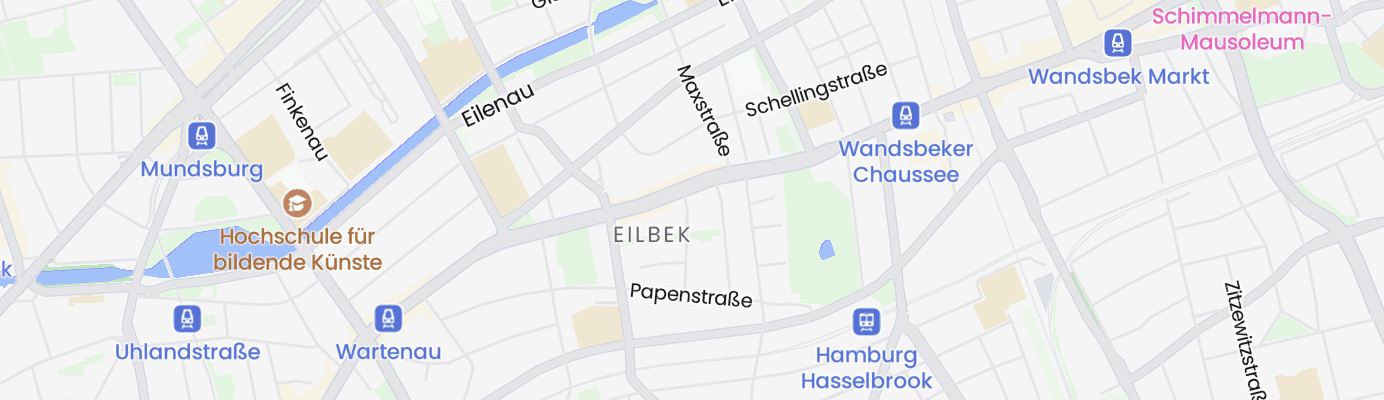 Karte mit dem ungefähren Standort