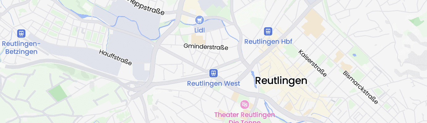 Karte mit dem ungefähren Standort