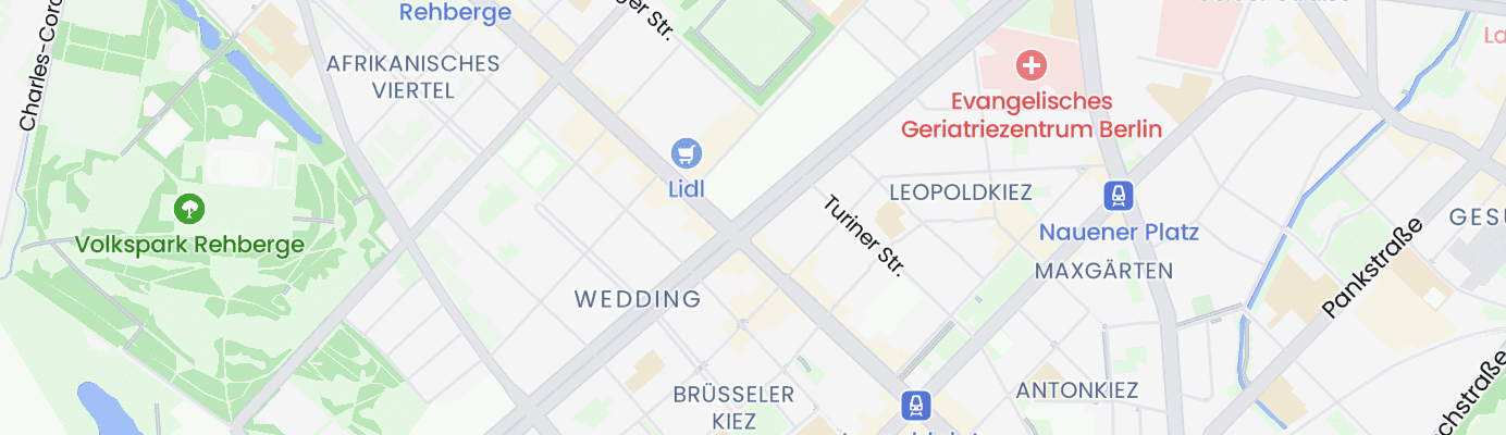 Karte mit dem ungefähren Standort