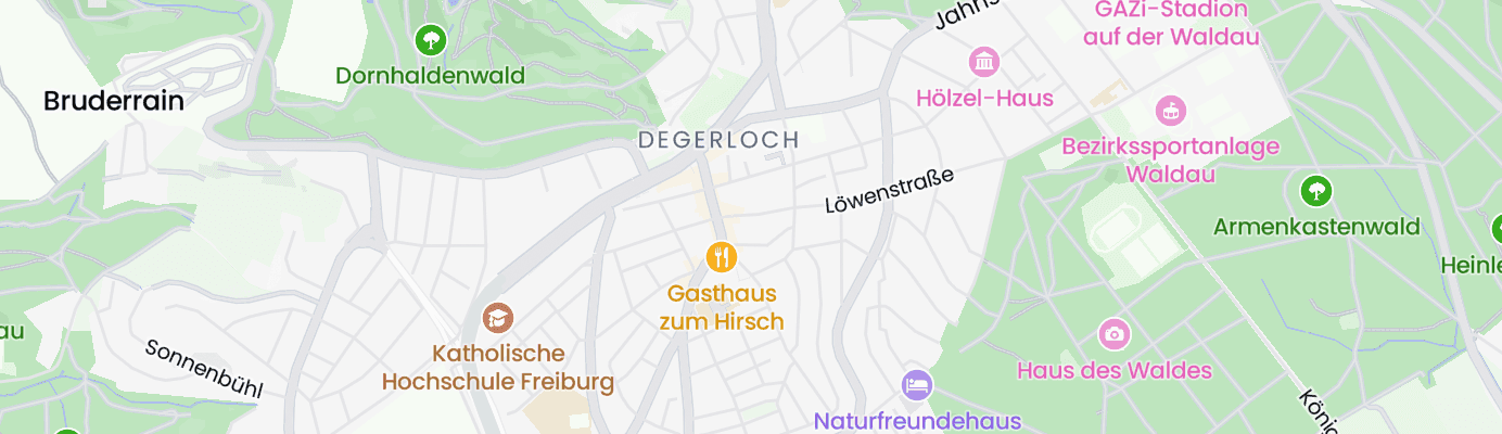 Karte mit dem ungefähren Standort