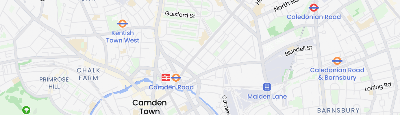 Map showing the approximate location