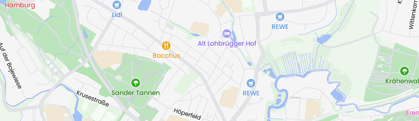 Karte mit dem ungefähren Standort