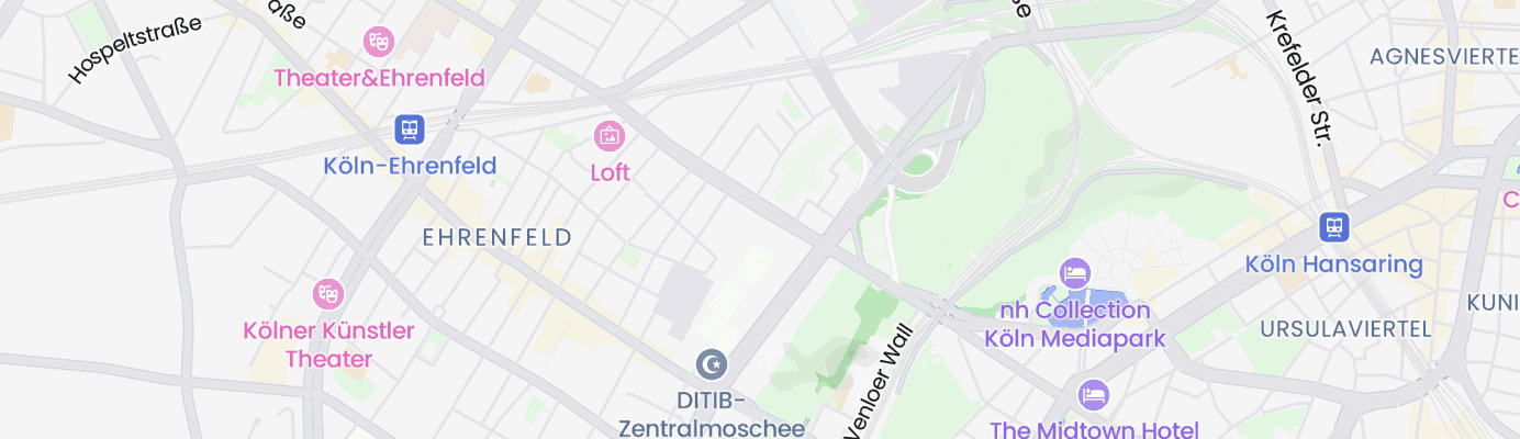 Karte mit dem ungefähren Standort