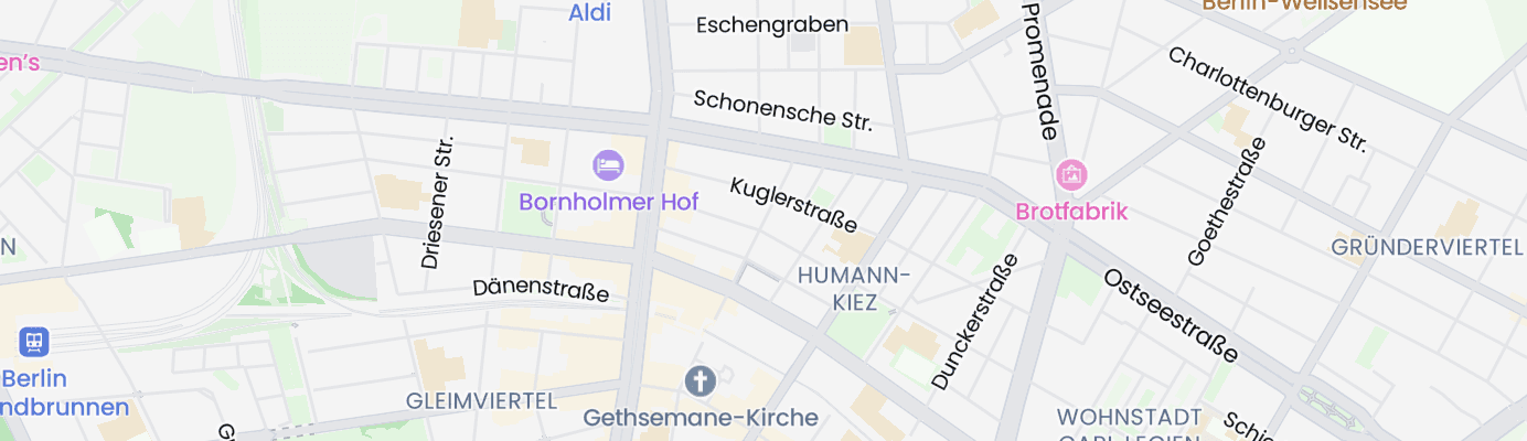 Karte mit dem ungefähren Standort