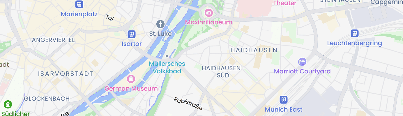 Karte mit dem ungefähren Standort