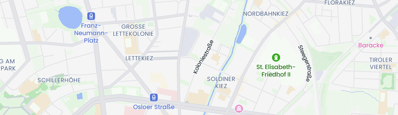 Karte mit dem ungefähren Standort
