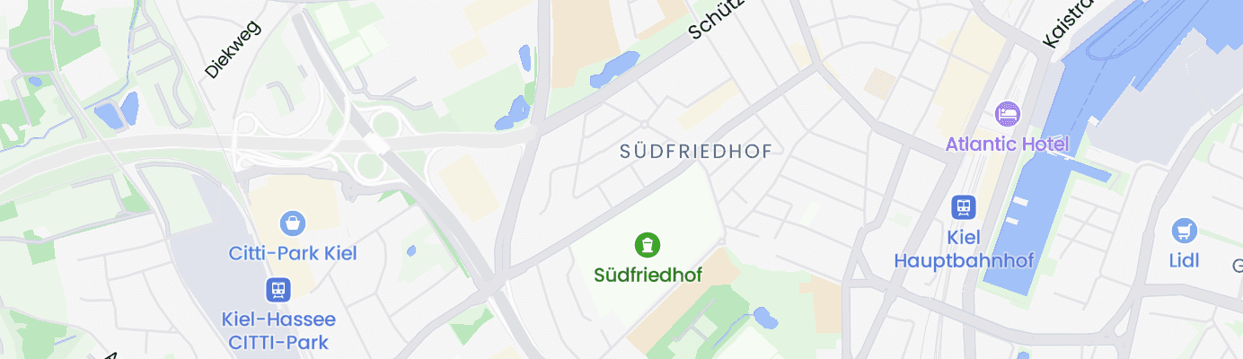 Karte mit dem ungefähren Standort