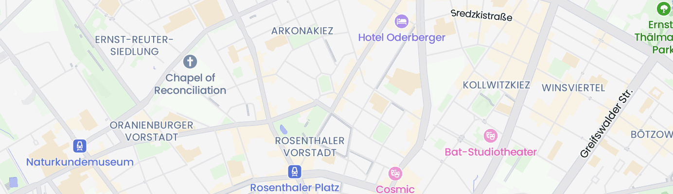 Karte mit dem ungefähren Standort