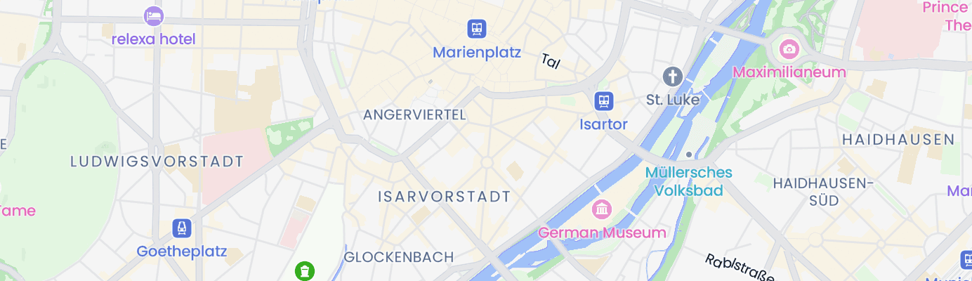 Map showing the approximate location