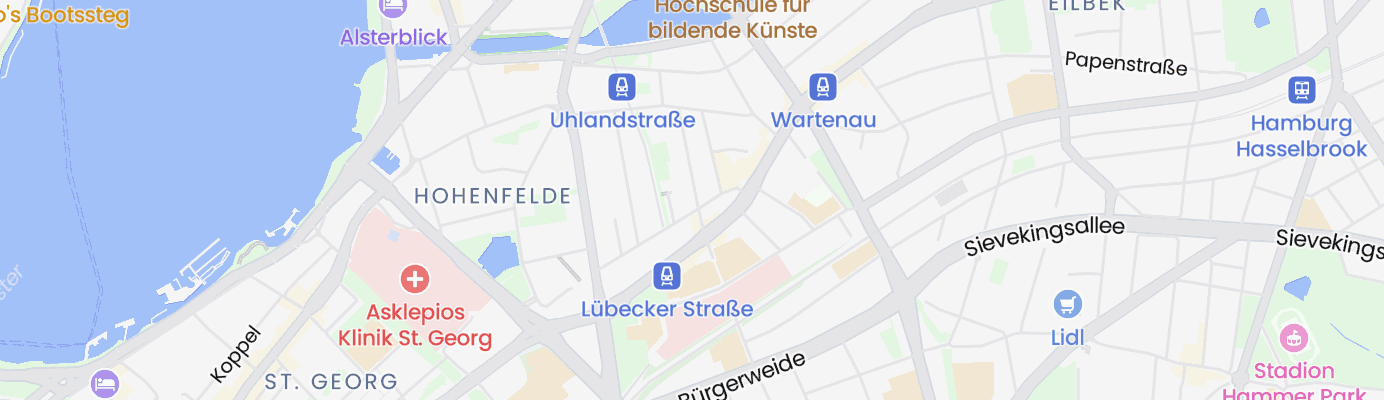 Karte mit dem ungefähren Standort