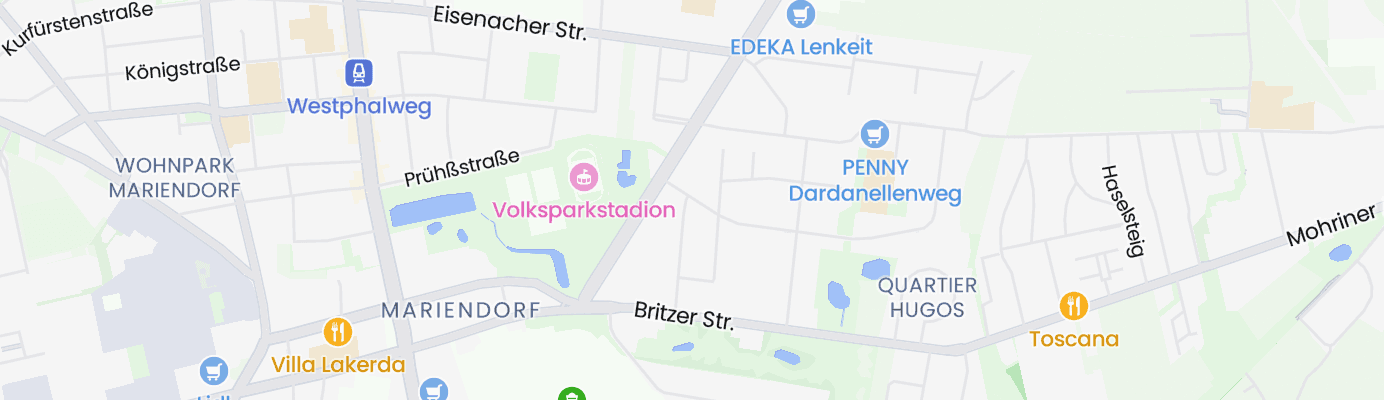 Karte mit dem ungefähren Standort