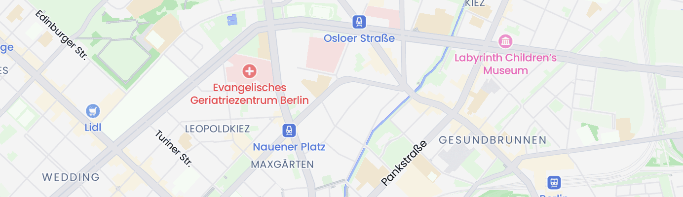 Karte mit dem ungefähren Standort