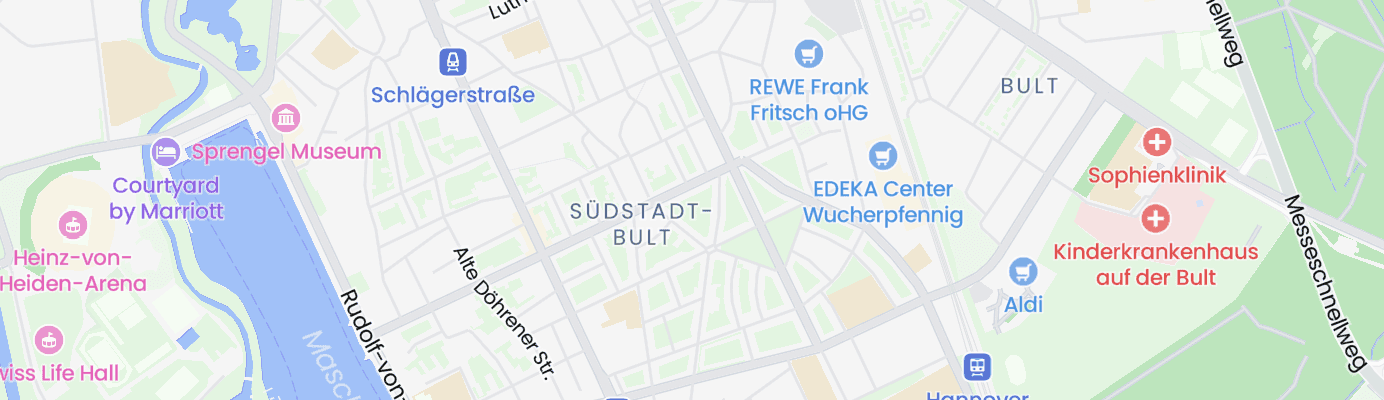 Karte mit dem ungefähren Standort