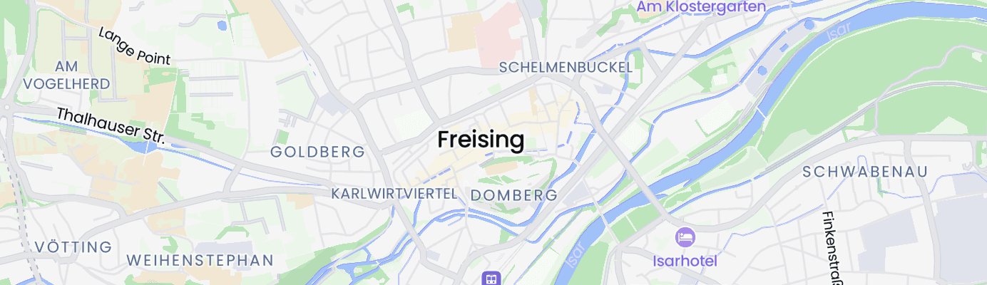 Karte mit dem ungefähren Standort