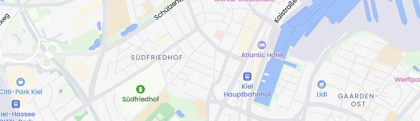 Karte mit dem ungefähren Standort