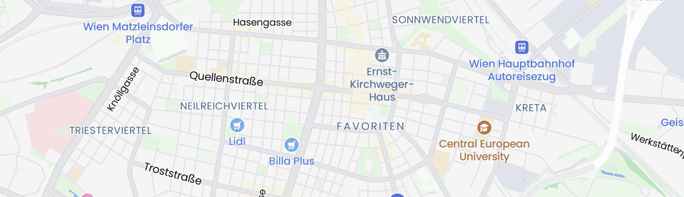 Karte mit dem ungefähren Standort