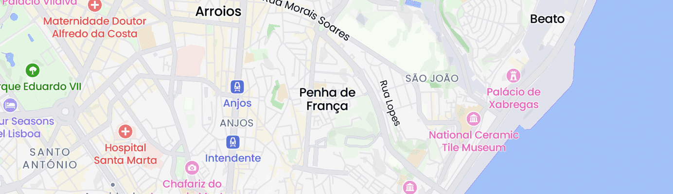 Map showing the approximate location