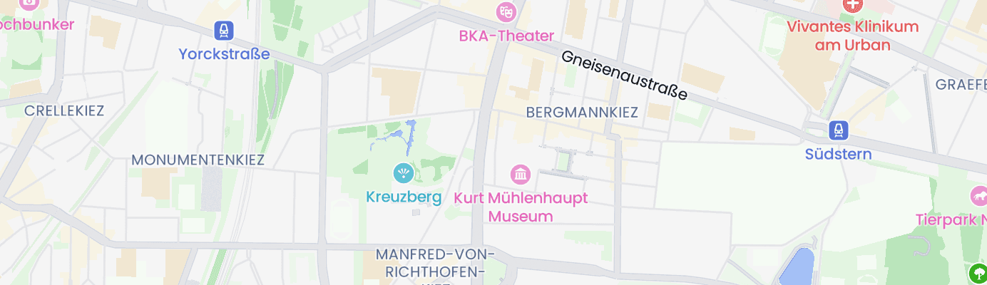 Karte mit dem ungefähren Standort
