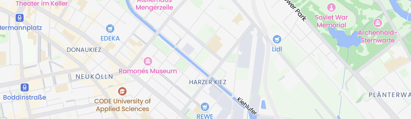 Karte mit dem ungefähren Standort