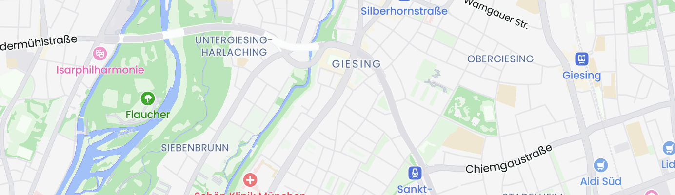 Karte mit dem ungefähren Standort