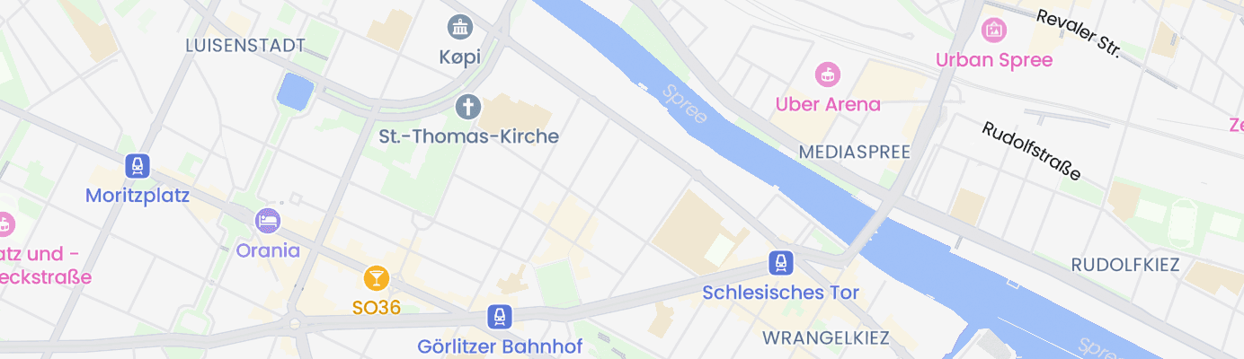 Karte mit dem ungefähren Standort