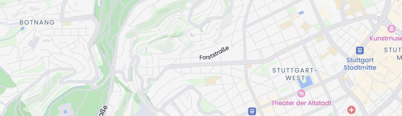Karte mit dem ungefähren Standort