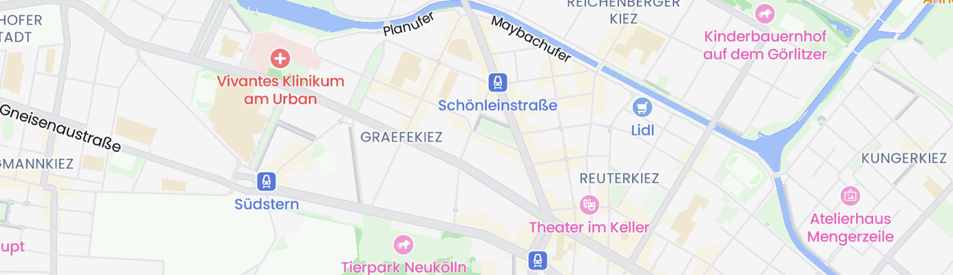 Karte mit dem ungefähren Standort