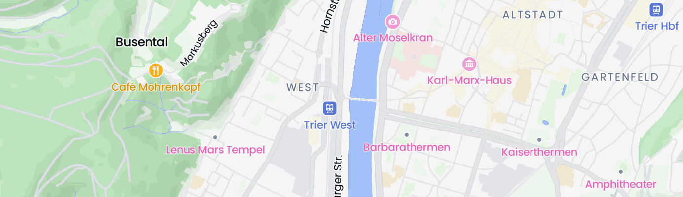 Karte mit dem ungefähren Standort