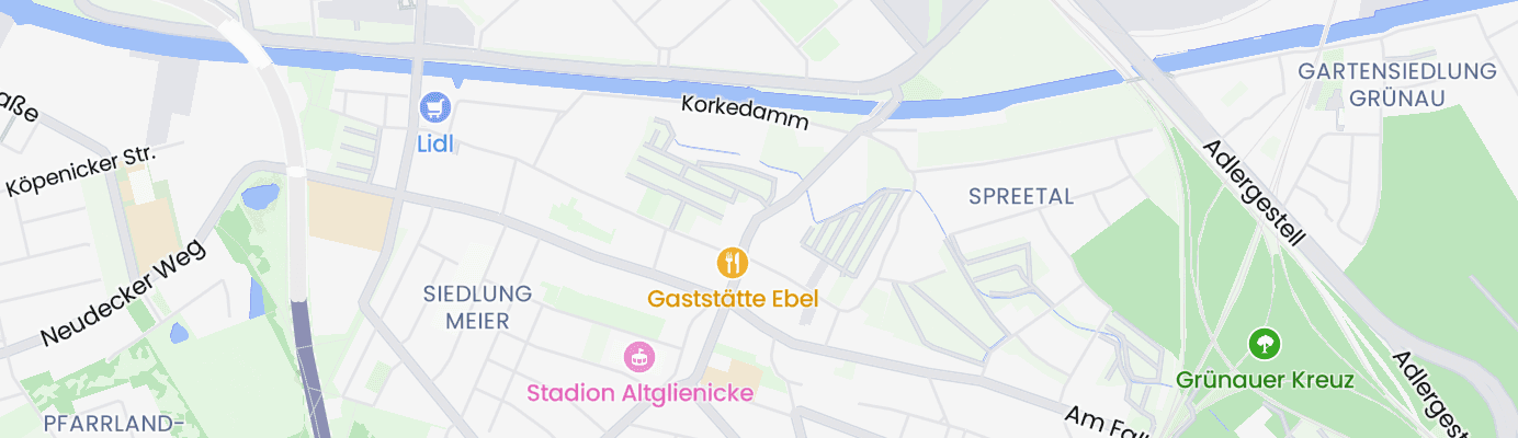 Karte mit dem ungefähren Standort