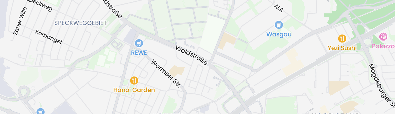 Karte mit dem ungefähren Standort