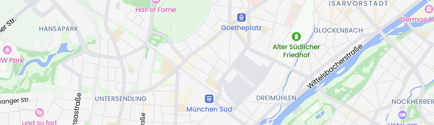 Karte mit dem ungefähren Standort