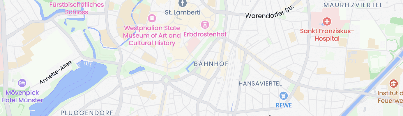 Karte mit dem ungefähren Standort