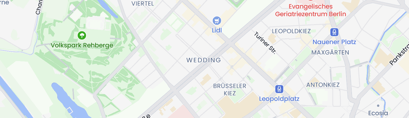 Karte mit dem ungefähren Standort