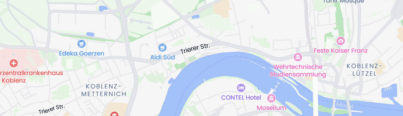 Karte mit dem ungefähren Standort