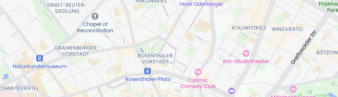 Karte mit dem ungefähren Standort