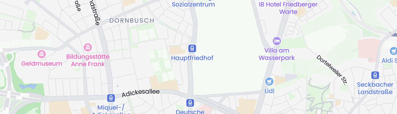Karte mit dem ungefähren Standort