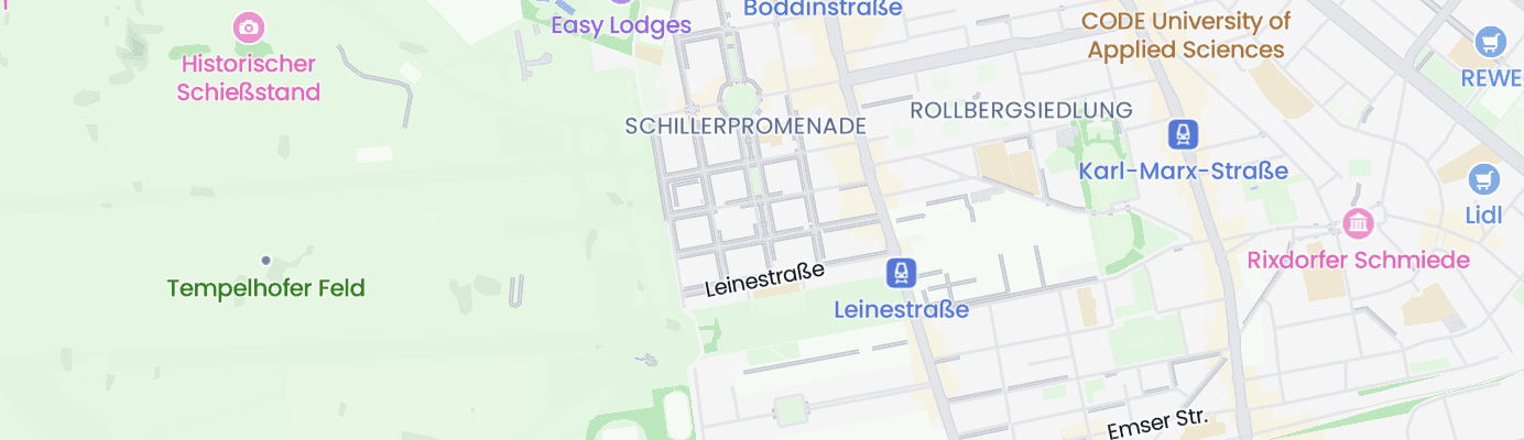 Karte mit dem ungefähren Standort