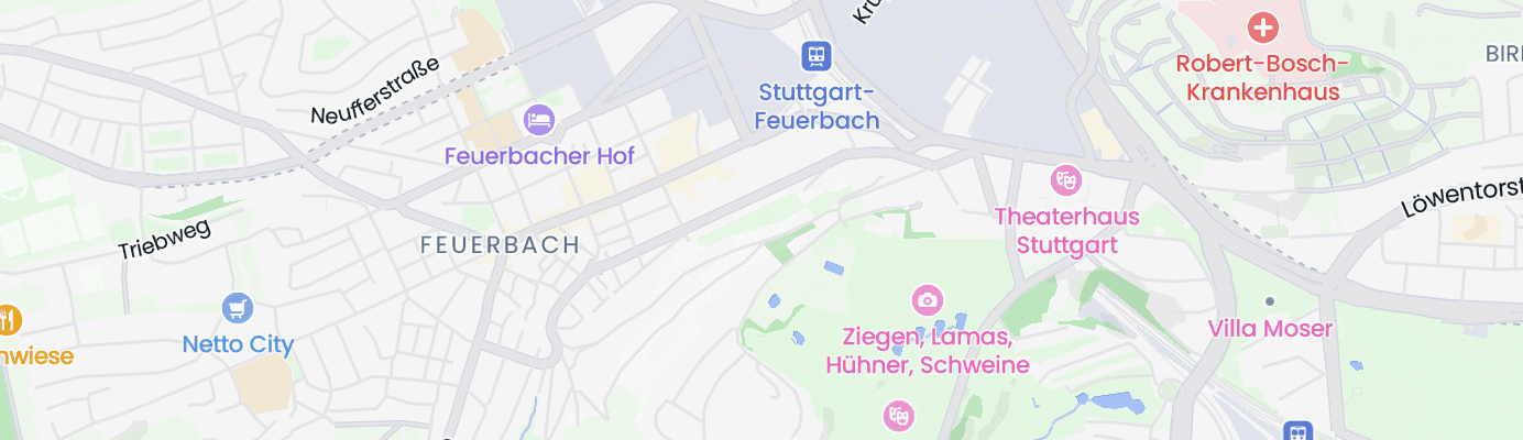 Karte mit dem ungefähren Standort
