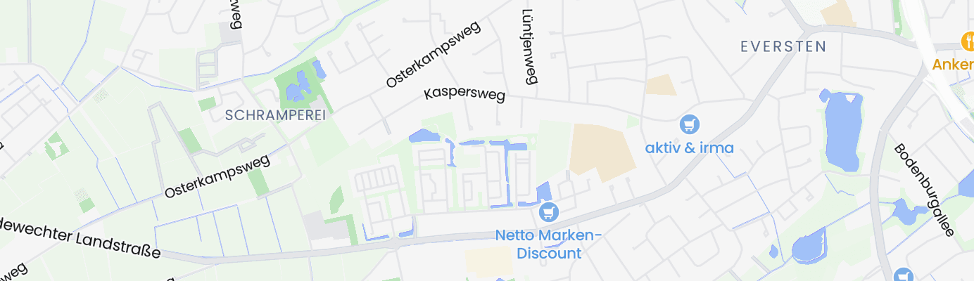 Karte mit dem ungefähren Standort