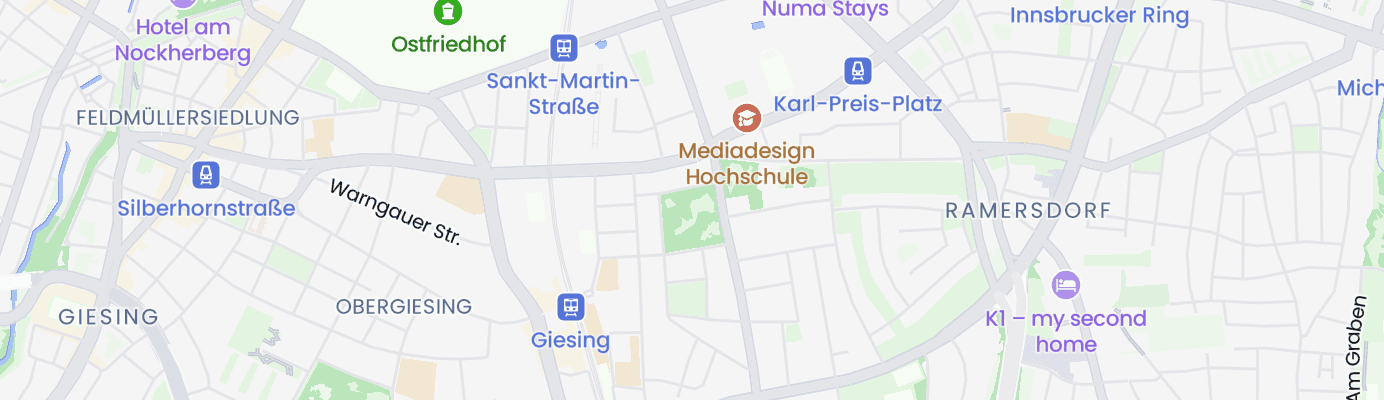 Karte mit dem ungefähren Standort