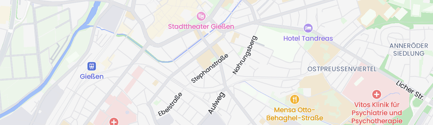 Karte mit dem ungefähren Standort