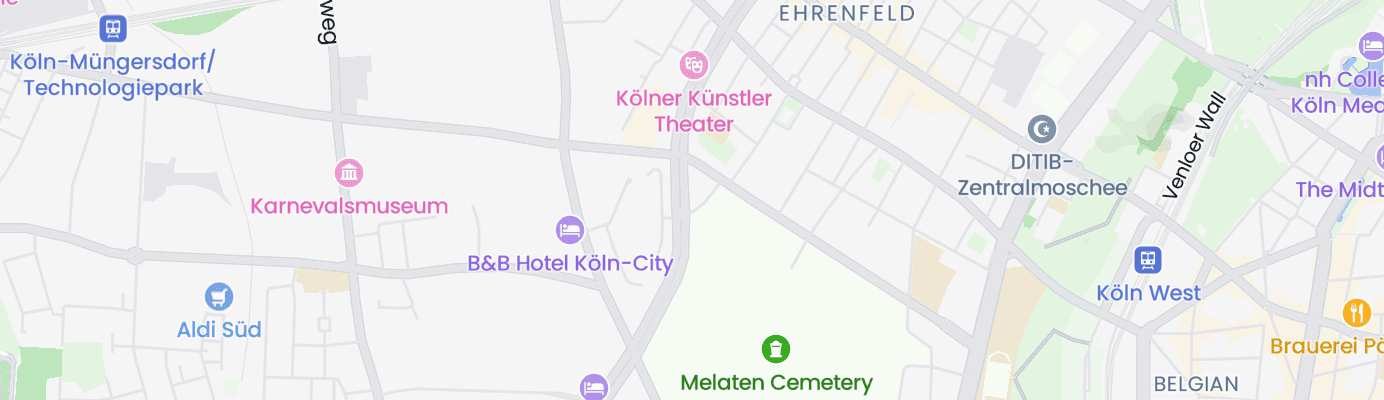 Karte mit dem ungefähren Standort