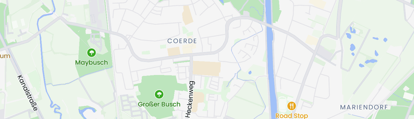 Karte mit dem ungefähren Standort