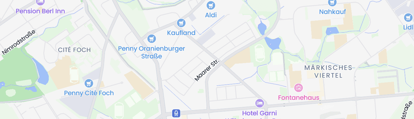 Karte mit dem ungefähren Standort