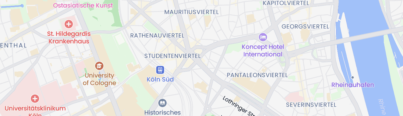Karte mit dem ungefähren Standort