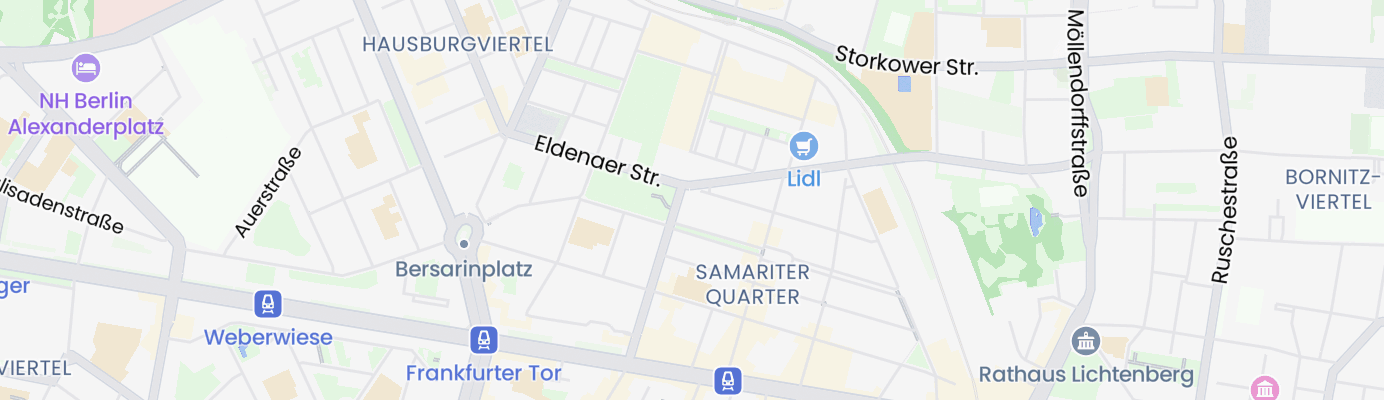 Karte mit dem ungefähren Standort