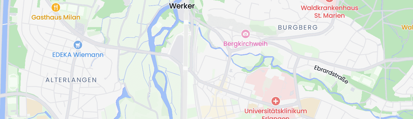 Karte mit dem ungefähren Standort