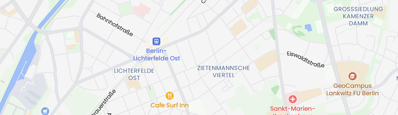 Karte mit dem ungefähren Standort