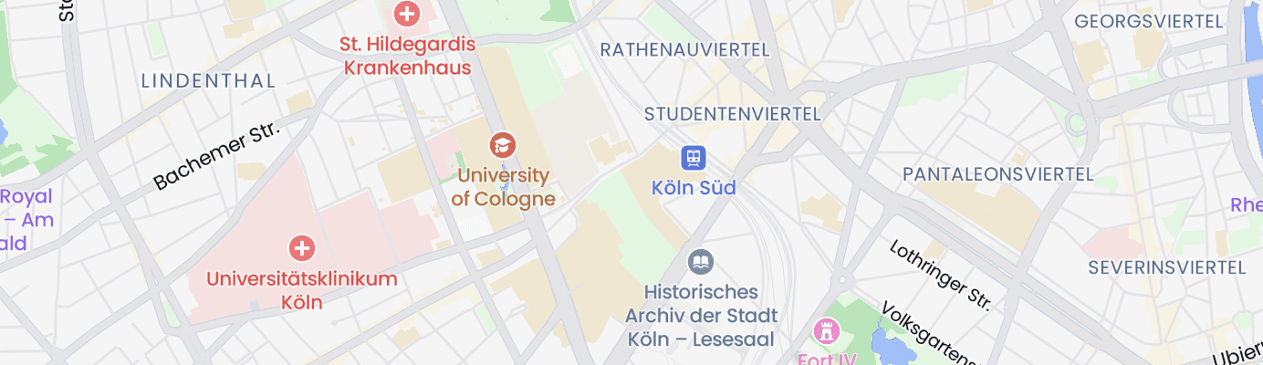 Karte mit dem ungefähren Standort