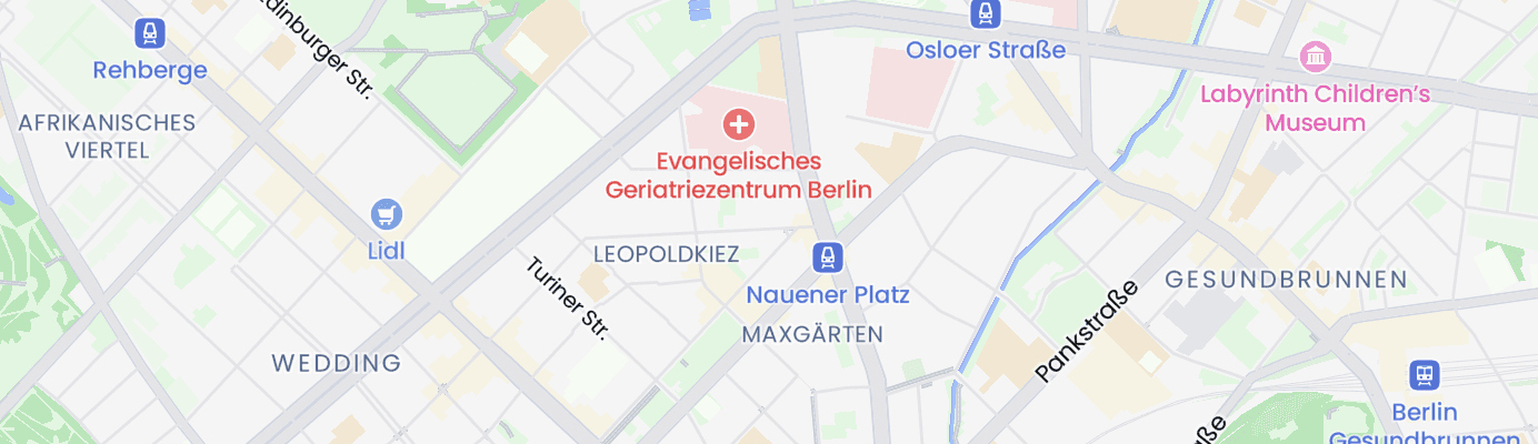 Karte mit dem ungefähren Standort